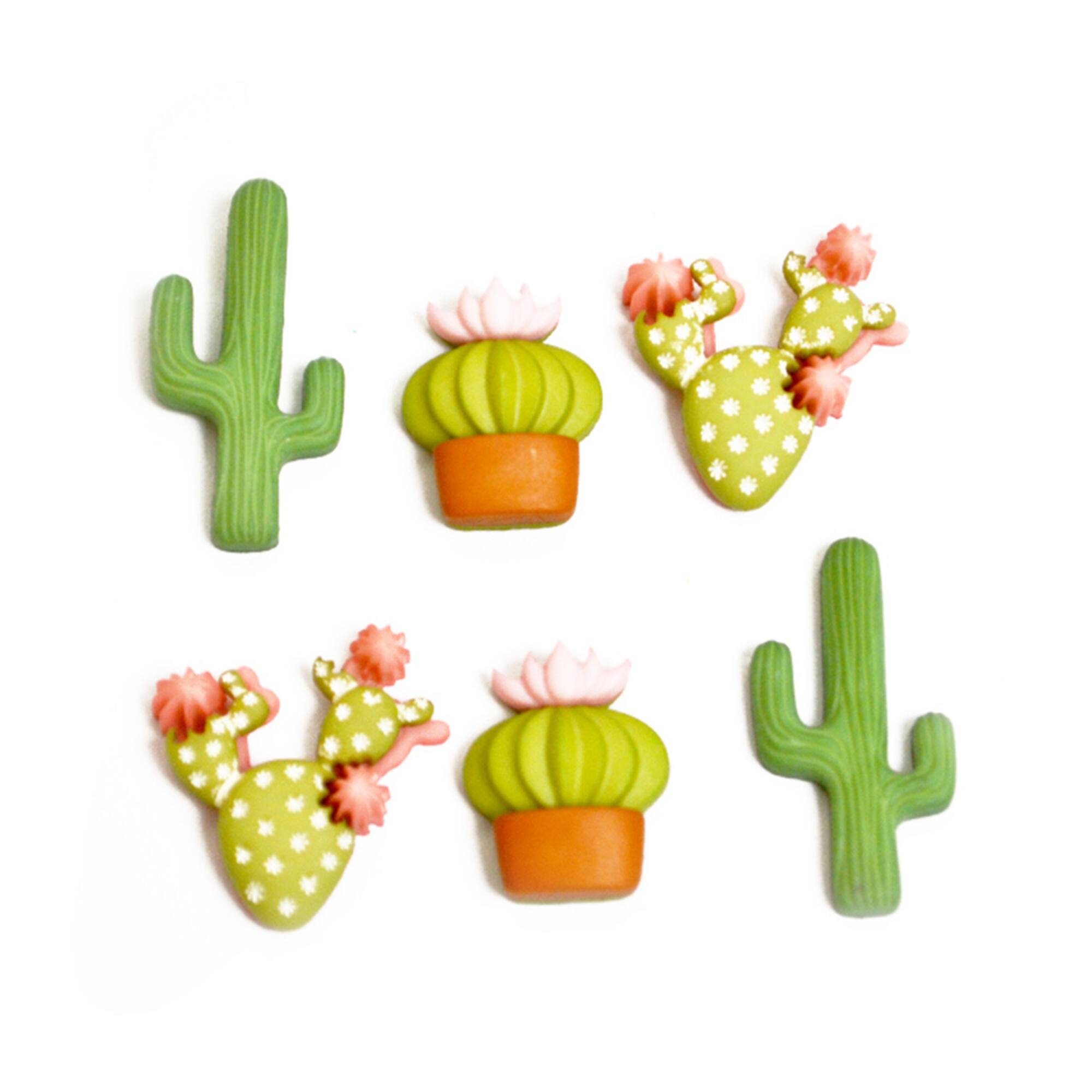 Dress It Up In the Desert Cactus Nature Themed Buttons